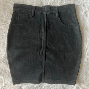 VINTAGE 90s Women's Jeanjer Jeans D'ffusion Black Denim Pencil Skirt Juniors 11